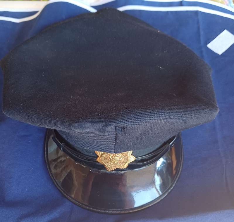 Antique HJ Henochsberg Johannesburg police hat