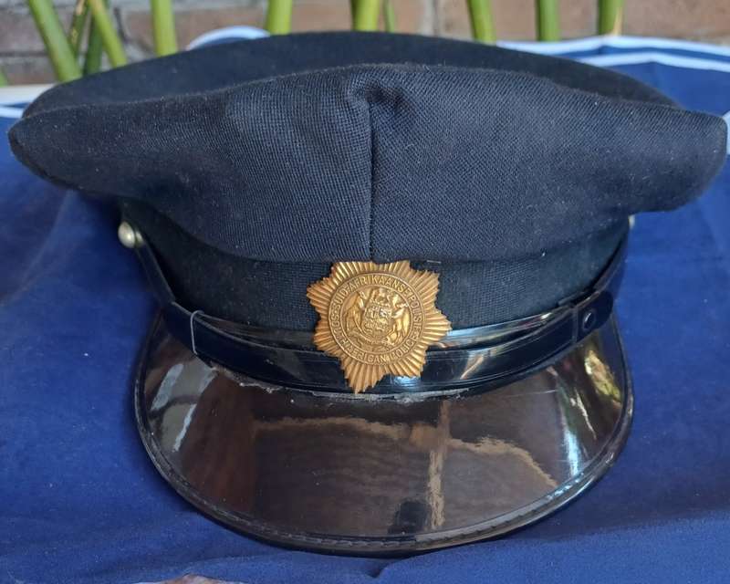 Antique HJ Henochsberg Johannesburg police hat