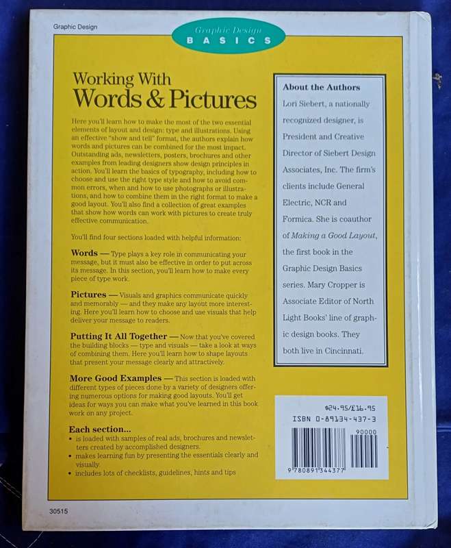 Working with words & pictures (graphic design)