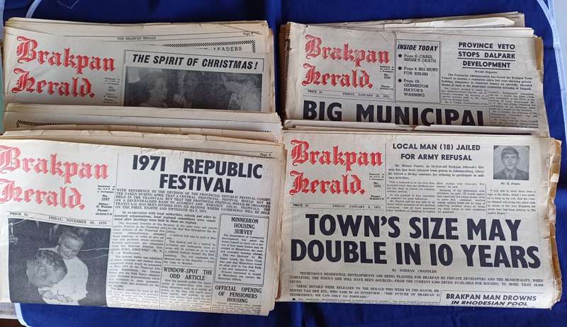 5 x vintage Brakpan Herald of the 70s