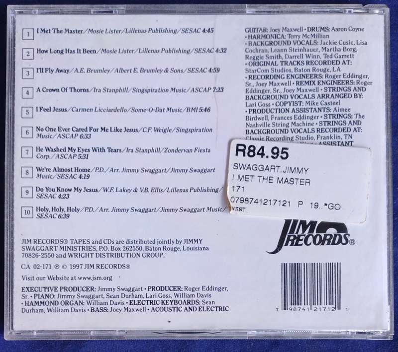 Jimmy Swaggart - I met the master cd