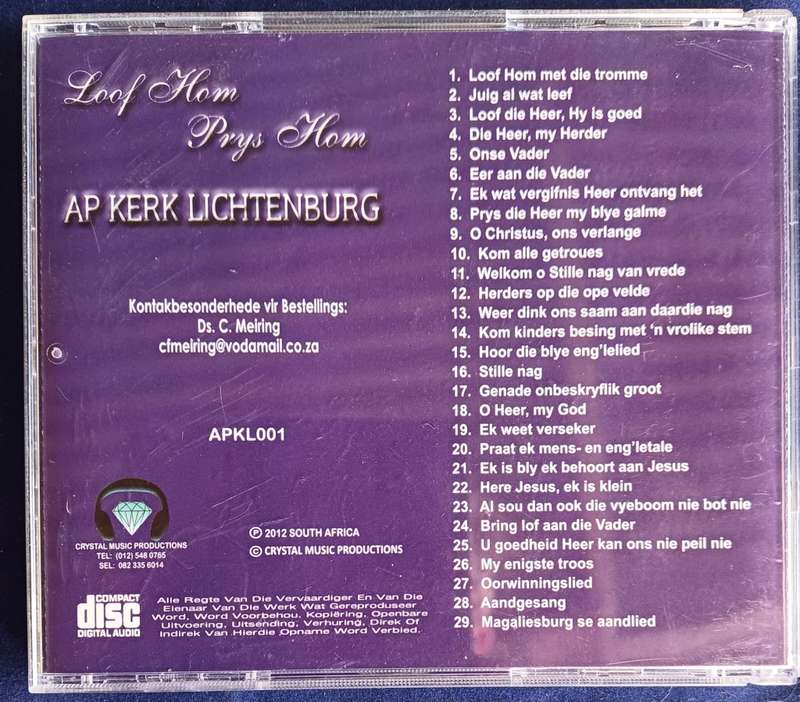 AP Kerk Lichtenburg - Loof Hom prys Hom cd