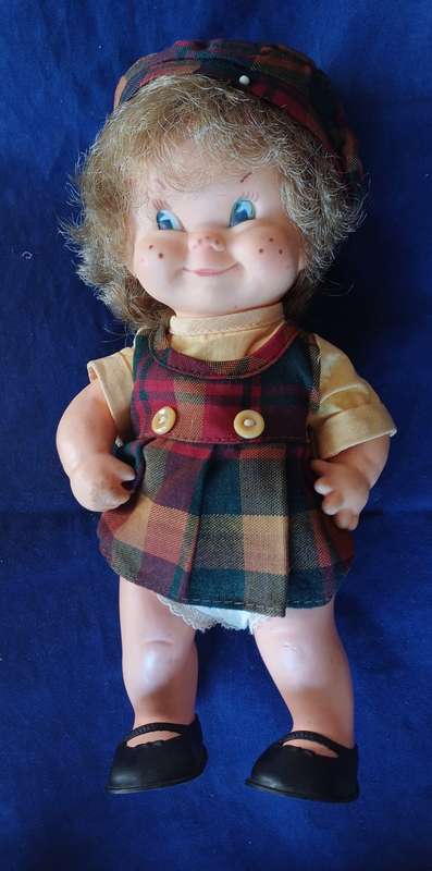 Vintage Regal doll maple leaf tartan doll