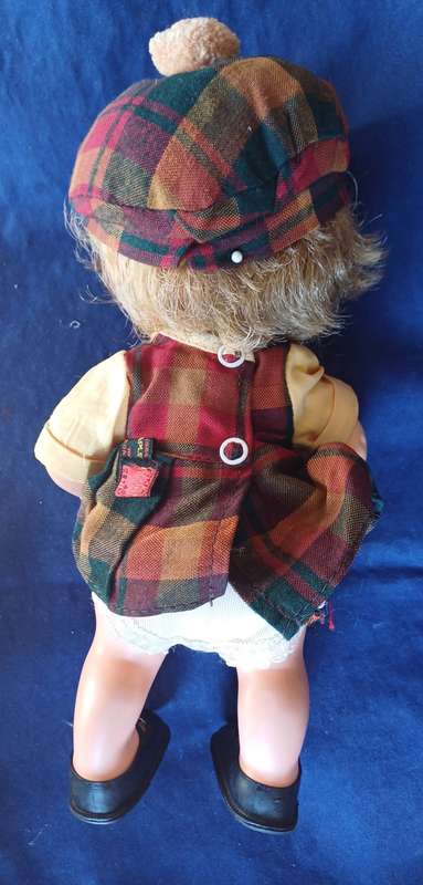 Vintage Regal doll maple leaf tartan doll