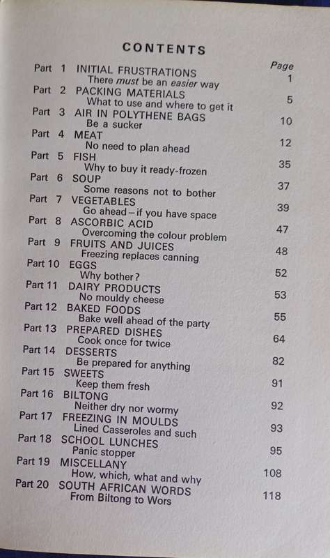 The South African deep freeze book
