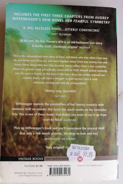 The time traveler's wife by Audrey Niffenegger