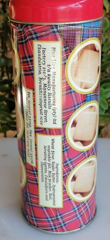 Shortbread biscuits tin