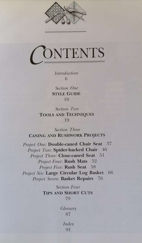 Caning and rushwork by Yvonne Rees