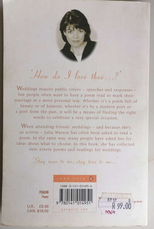 Poems and readings for weddings