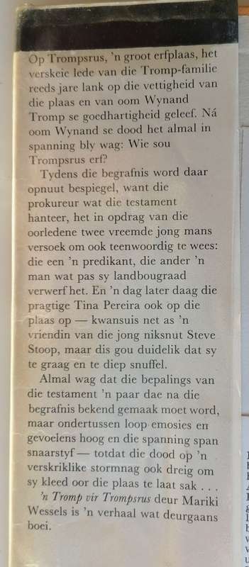n Tromp vir Trompsrus deur Mariki Wessels