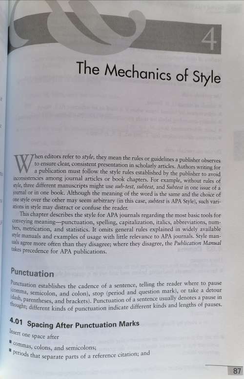 Publication manual of the American Psychological association