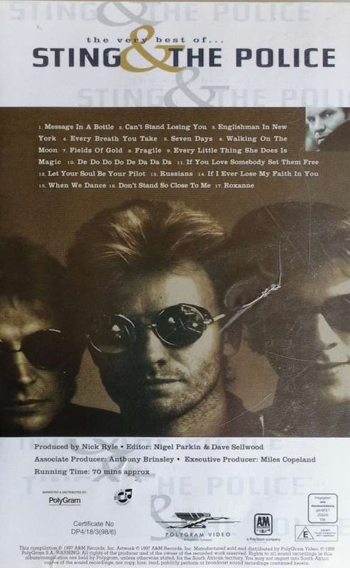The very best of Sting and The Police VHS