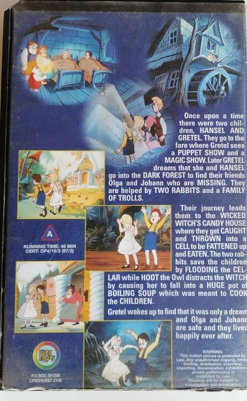 Hansel and Gretel VHS