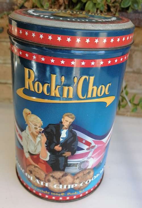 Rock n Choc tin