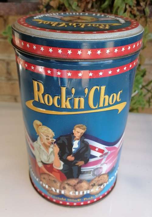 Rock n Choc tin