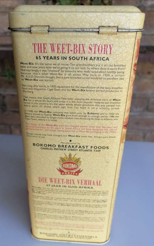 Weetbix tin