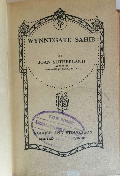 Wynnegate Sahib by Joan Sutherland
