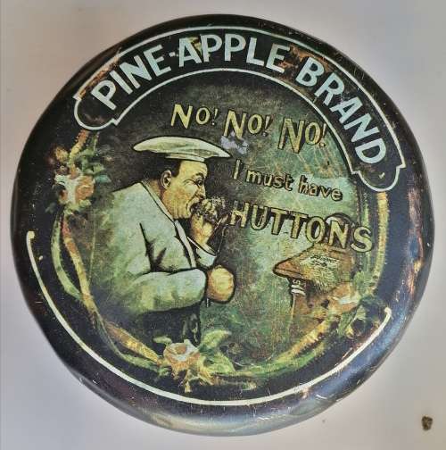 Very rare and old Hutton`s hams and bacon tin