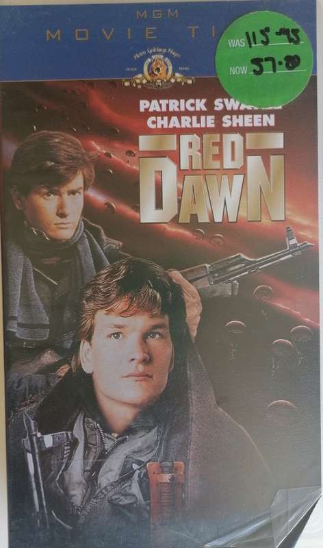 Red dawn - Patrick Swayze/Charlie Sheen VHS
