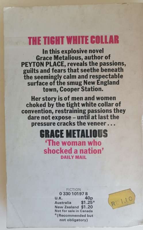 The tight white collar by Grace Metalious