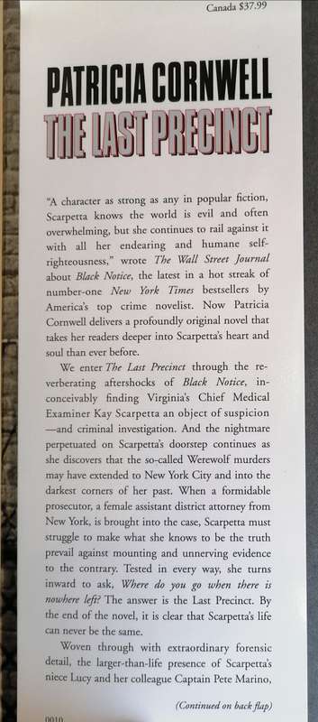 The last precinct by Patricia Cornwell