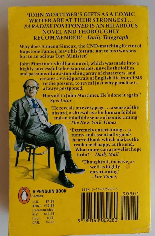 Paradise postponed by John Mortimer