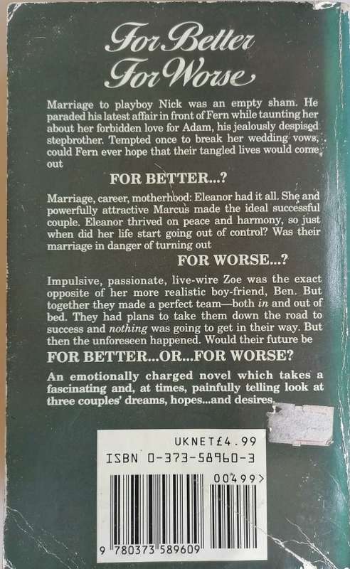 For better for worse by Penny Jordan