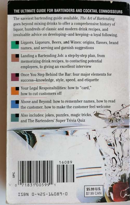 The art of bartending by Mark Barrett