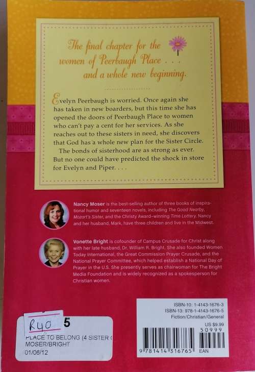 A Place to belong by Nancy Moser and Vonette Bright
