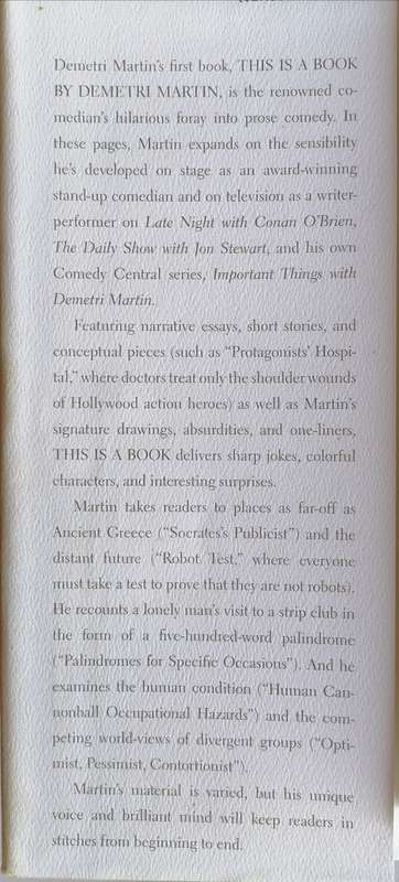 This is a book by Demetri Martin