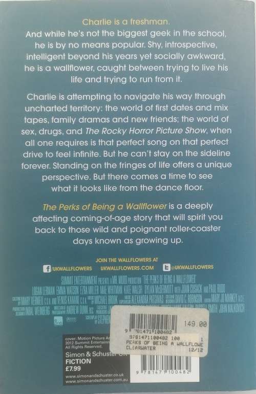 The perks of being a wallflower by Stephen Chbosky