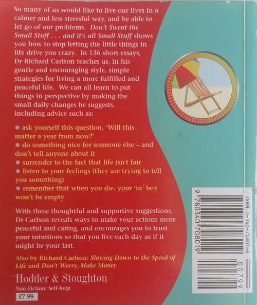 Don't sweat the small stuff by Richard Carlson
