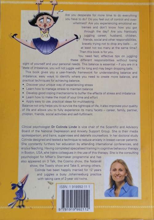Get the balance right by dr Colinda Linde