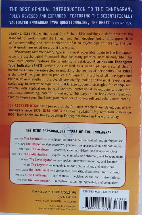 Discovering your personality type by Don Richard Riso