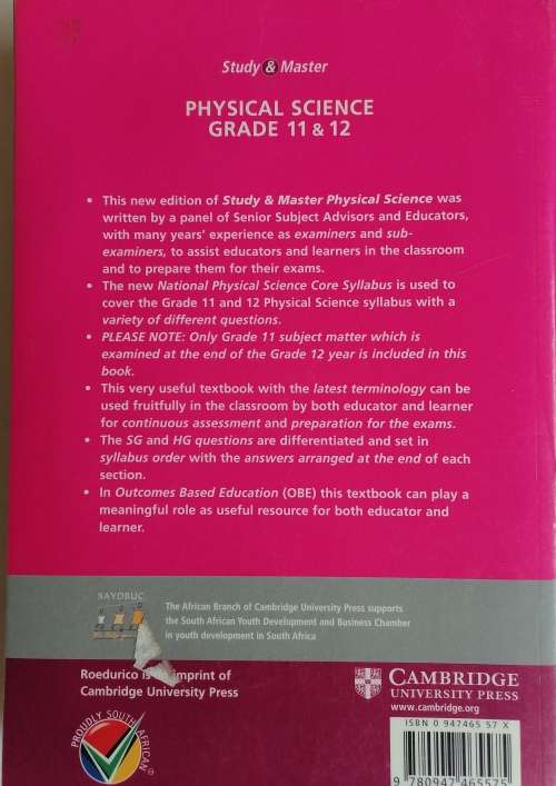 Physical science grade 11 & 12