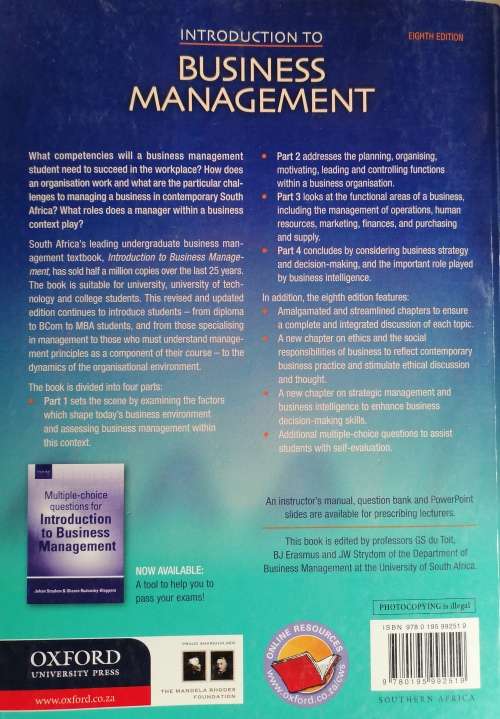 Introduction to business management