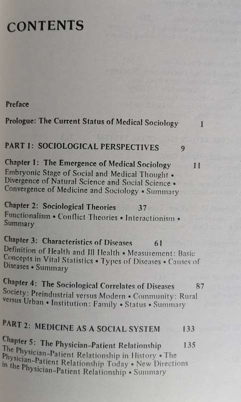 Extracts from medical sociology