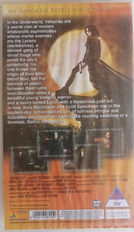 Underworld VHS