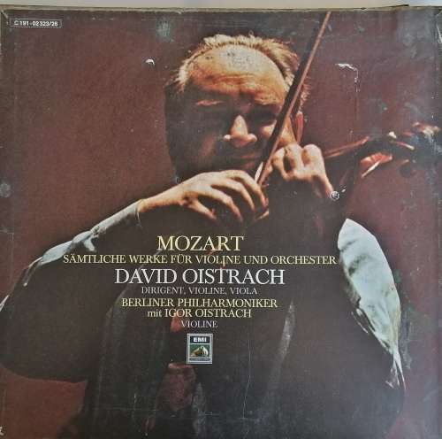 Mozart samtliche werke fur violine und orchester 4 LP