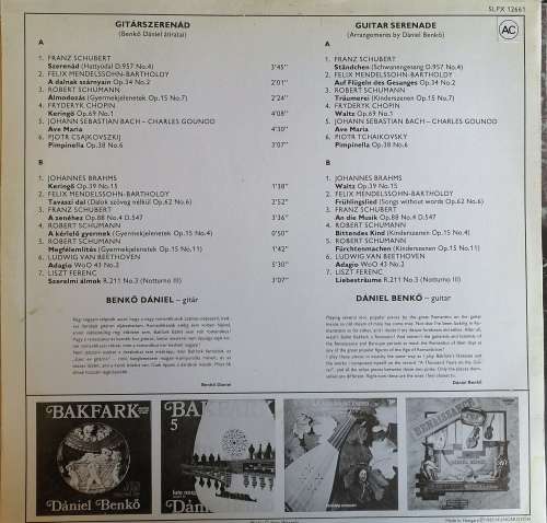 Daniel Benko Guitar serenade LP