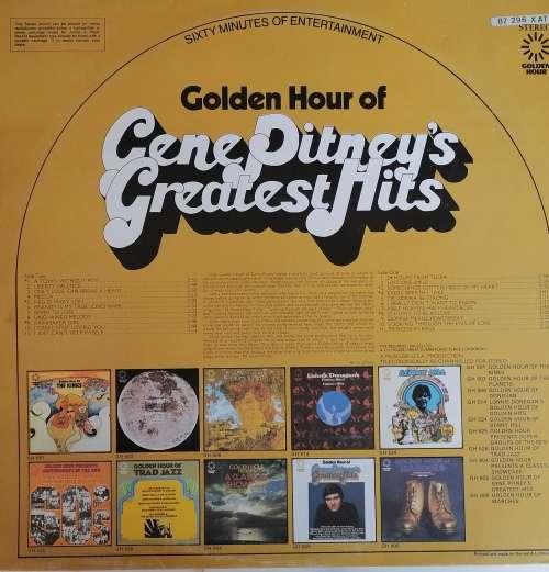 Golden hour of Gene Pitney`s greatest hits LP