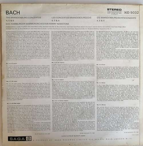 Bach Brandenburg concertos Nos. 4,5 and 6 LP