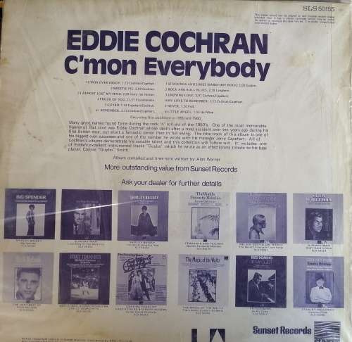 Eddie Cochran C`mon everybody LP