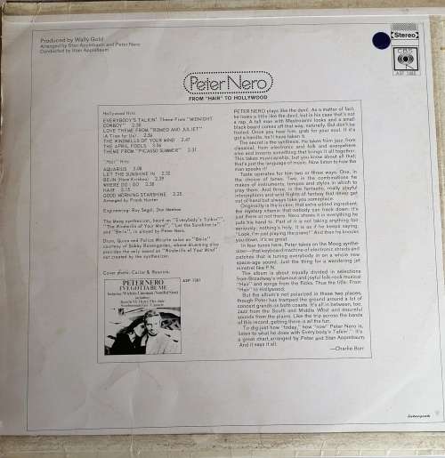 Peter Nero hits from hair to Hollywood LP