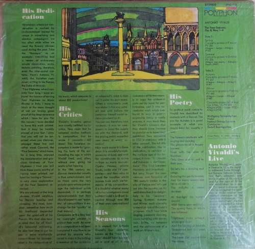 Vivaldi 4 seasons LP
