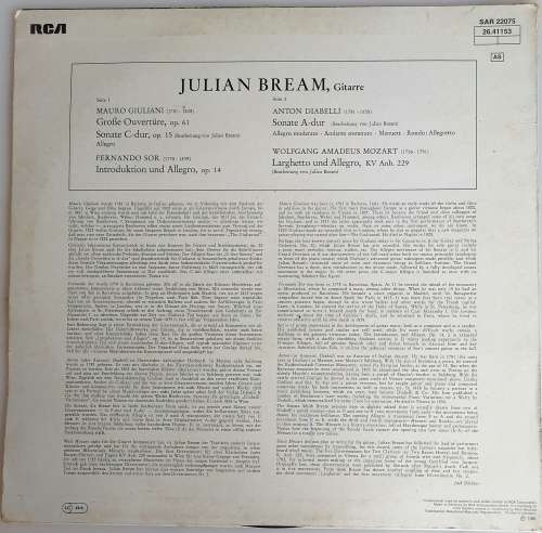 Julian Bream Classic Guitar LP