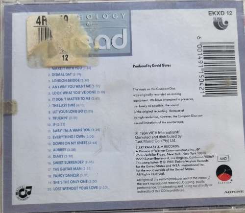 Anthology of bread cd