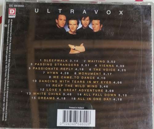 Dancing with tears in my eyes - Ultravox cd