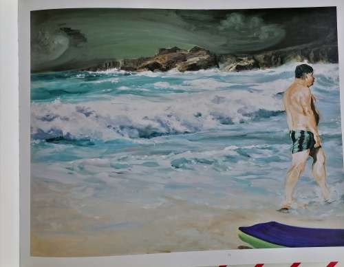 Eric Fischl beach paintings with a short story by AM Homes *Rare book*