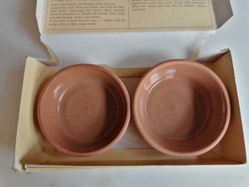 Braeside Pate dishes with handmade wooden knife